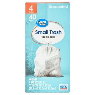 Small Bathroom Trash Bags Aosuli 1 Gallon/5 Liter Unscented Trash Can Liners,100 Counts Plastic Waste Basket Liners,Small Black Garbage Bags for Bathr