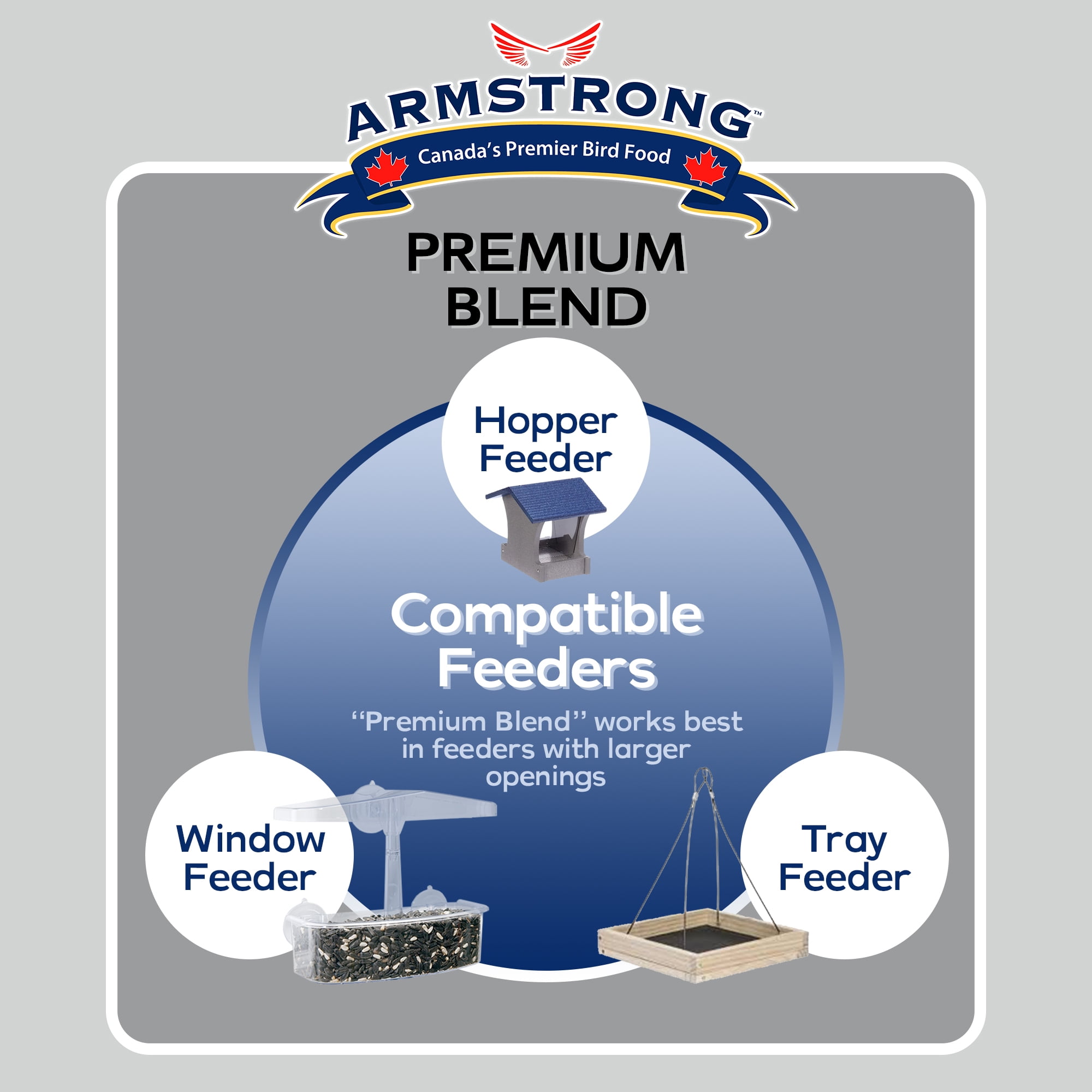 Armstrong Wild Bird Food Premium Bird Seed Blend, 30.8lbs