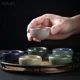 thumbnail image 5 of Juego de 4 tazas de té de cerámica chinas tradicionales de belleza, taza individual personal portátil, accesorios de té personalizados hechos a mano, taza de té, 5 of 5