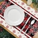 thumbnail image 4 of Juego de 4 manteles de Navidad • Manteles de mesa navideños para decoración del comedor • Decoración festiva para el hogar y el salón • A prueba de derrames y fácil de limpiar, 4 of 8