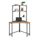 thumbnail image 2 of Escritorio Esquinero Sauder Base Metal 167cm x 120 cm con 3 Niveles Home Office Color Café, 2 of 6