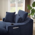 thumbnail image 5 of ODUWA Modern Deep Seat Lounge Chair with Cup Holders & Side Pockets, Single Sofa for Living Room, Apartment, Office, 5 of 6