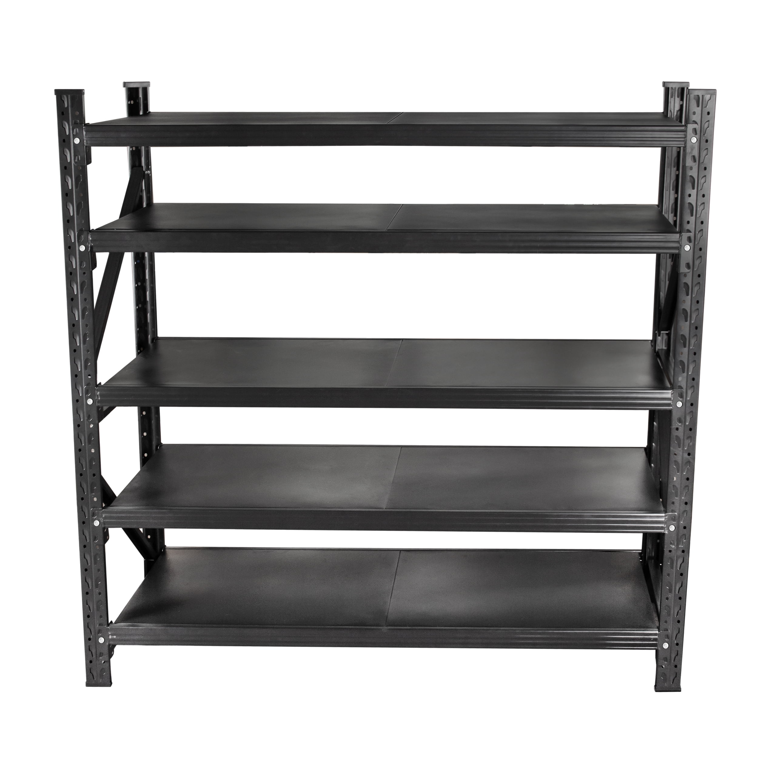 71"H Heavy Duty Garage Shelving 5 Tier Adjustable Metal Storage Shelves