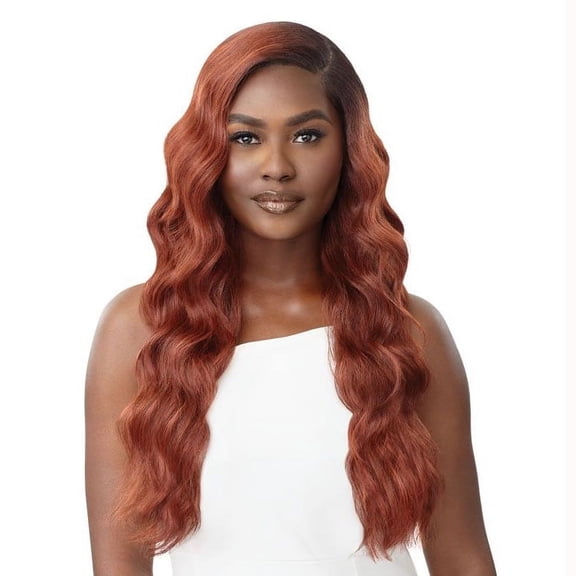 Outre Sleeklay Part Deep-C HD Lace Front Wig - OSIANNA (Color:1 Jet Black)