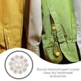 thumbnail image 3 of MasteelfCA 50Pcs Decorative Buttons DIY Handicraft Buttons Diamond-studded Buttons, 3 of 8