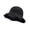 Black, variant on Women's Packable Floppy Wide Brim Bucket Hat Foldable Travel Vacation Sun Cap