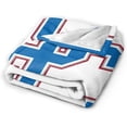 thumbnail image 2 of Presbyterian A College Logo Fleece Blanket, Very Soft Microfiber Flannel Blanket for Couch Warm and Cozy for All Seasons, Black, 2 of 6