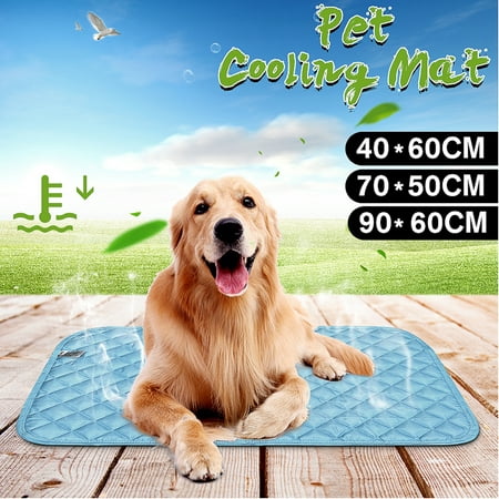 Dog Self Cooling Mat - Patented Pressure-Activated Gel Cooling Pad for Small Medium Large Dogs & Pets for Car Home & Travel to Help Your Pet Stay Cool This Summer