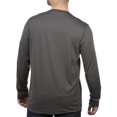 thumbnail image 2 of Realtree Men's Charcoal Long Sleeve Performance Tee Shirt, Up to 3XL, 2 of 5