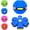 Blue, variant on Magic Ball,Magic Meta Ball with 6 LED Lights,Dual Form Freely Switchable Magic Bouncing Ball for Indoor & Outdoor