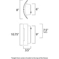 thumbnail image 2 of Maxim Lighting - LED Outdoor Wall Sconce - Outdoor Wall Mount - View-9W 1 LED, 2 of 2