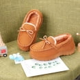 thumbnail image 6 of HOMEHOT Boys Slippers Moccasins Kids House Shoes Comfy Memory Foam Slippers for Girls Beige Size 9 Toddler Unisex, 6 of 6