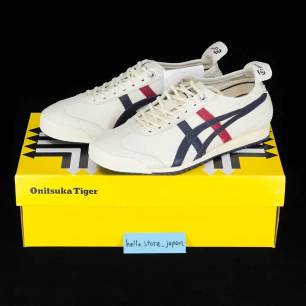onitsuka tiger MEXICO 66 SD 1183A872 101 CREAM PEACOAT unisex shoes US 4-14 #