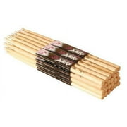 On Stage Hickory 5A Nylon Tip Drumsticks 12 Pairs