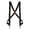 Black, variant on Suspenders for Men Heavy Duty Side Hook Adjustable Elastic Work Suspenders for Big and Tall