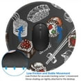 thumbnail image 4 of Disketp Japanese Sushi Hashi Small Mouse Pad 7.9x7.9 Inches,Washable Round Mousepad For Office Laptop Computer,Non-Slip Rubber Base Mouse Pads For Wireless Mouse, 4 of 9