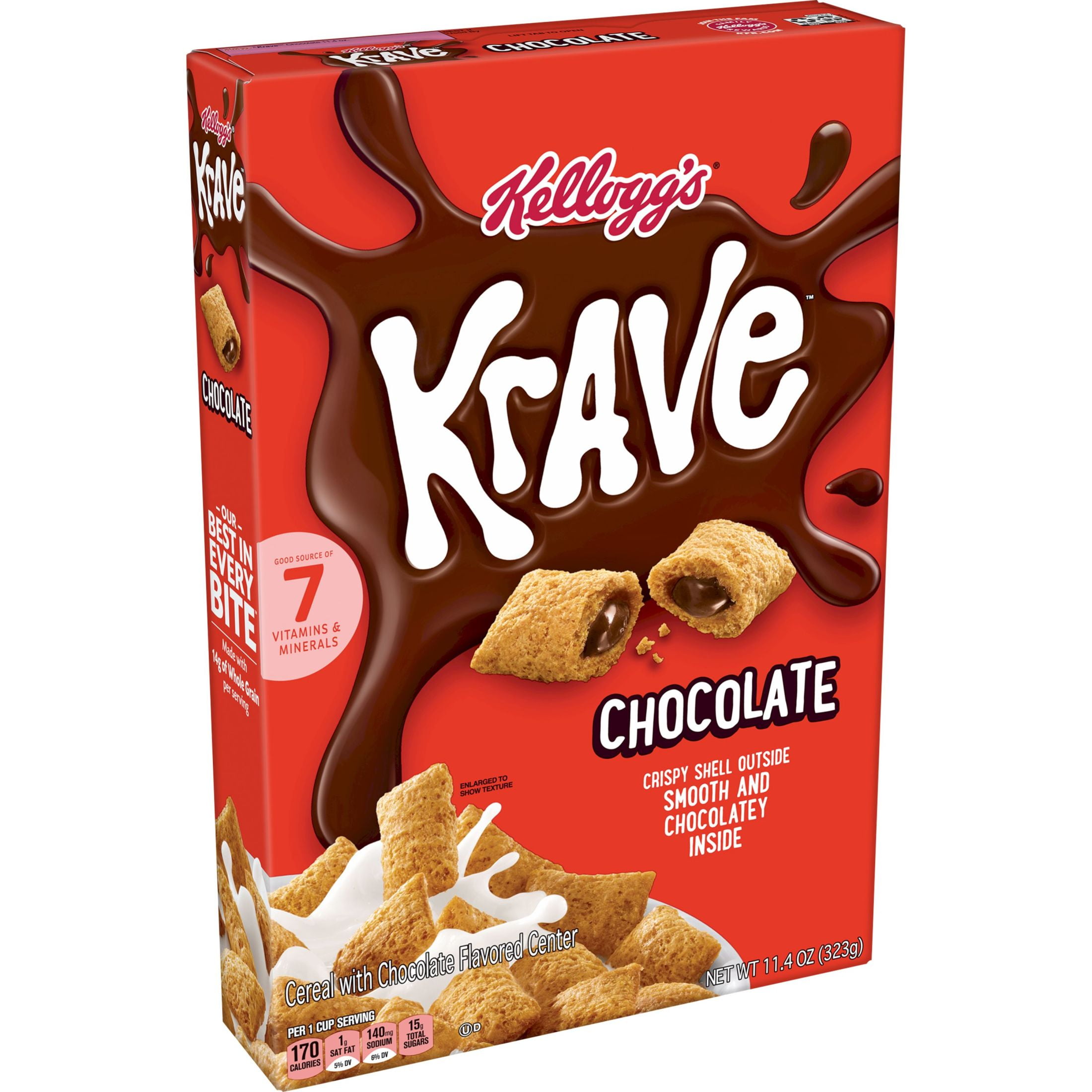 Kellogg's Krave Chocolate Cold Breakfast Cereal, 11.4 oz