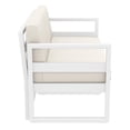 thumbnail image 4 of Mykonos Patio Loveseat White with Acrylic Fabric Natural Cushions, 4 of 7
