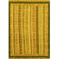 thumbnail image 1 of Ahgly Company Machine Washable Indoor Rectangle Oriental Yellow Modern Area Rugs, 7' x 9', 1 of 4