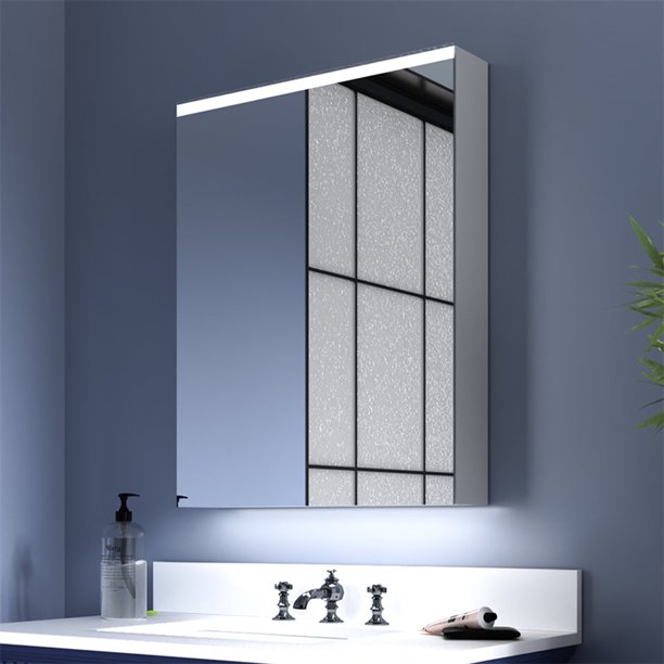 ExBrite LED Light Bathroom Mirror Medicine 24 x30 inch Vanity
