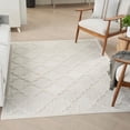 thumbnail image 4 of Nourison Easy Care 5' x 7' Ivory White Modern Flatweave Indoor/Outdoor Rug, 4 of 12