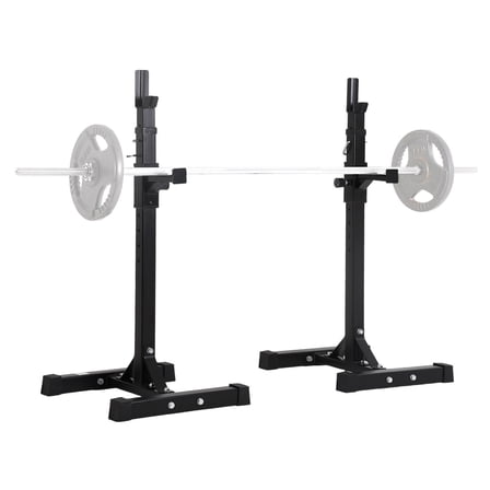 GJWL Squat Rack Adjustable Barbell Bench Press Stands 40"-66" Multi-Function Sturdy