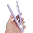 thumbnail image 1 of Mini Hair Straightener Ceramic Flat Iron for Short Hair Travel Size 2 in 1 Fast Heat Up Purple, 1 of 4