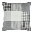 thumbnail image 2 of VHC Brands Sawyer Mill Quilted Patchwork Euro Sham, Black, 26x26, 2 of 6