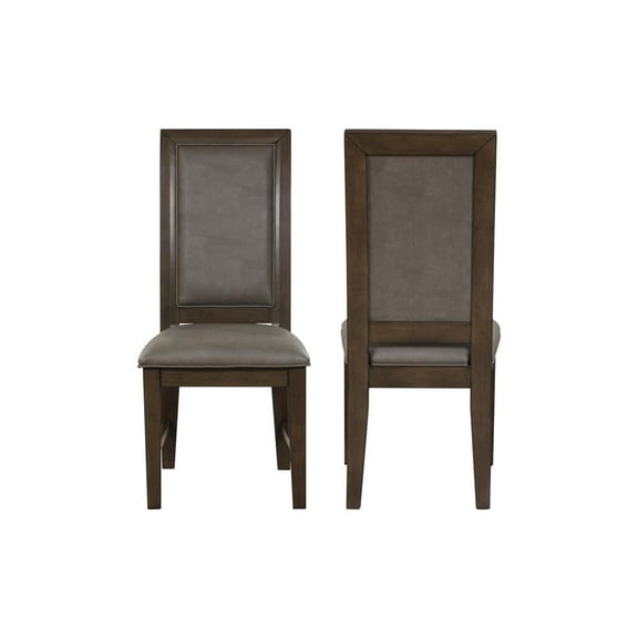 New Classic Furniture Cityscape Solid Wood Dining Chair in Walnut