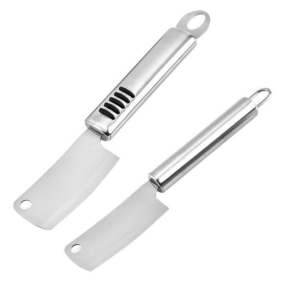 MUSEYA 2Pcs Silver Stainless Steel Chopping and Butter for Home and Restaurant
