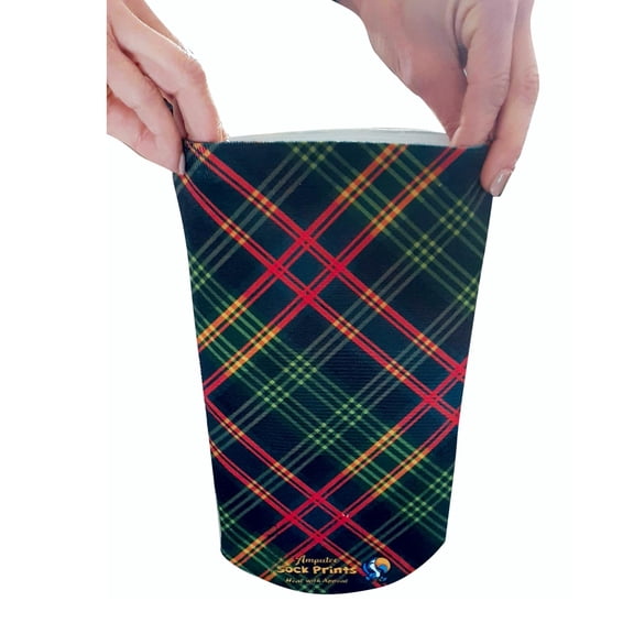 Heal with Appeal Amputee Sock BTKA, Tartan V1, 3PLY Amputee Stump Sock