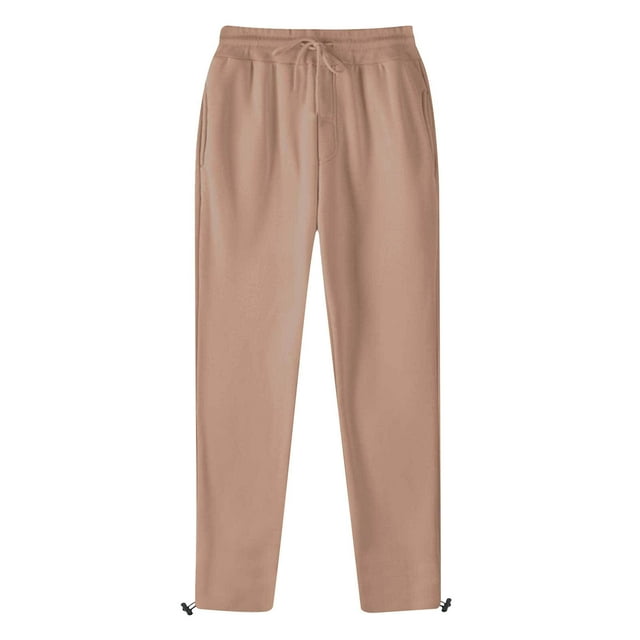 aidice Sweatpants for Men Drawstring Elastic Waist Workout Joggers Loose Casual Fall Running Trousers with Pockets