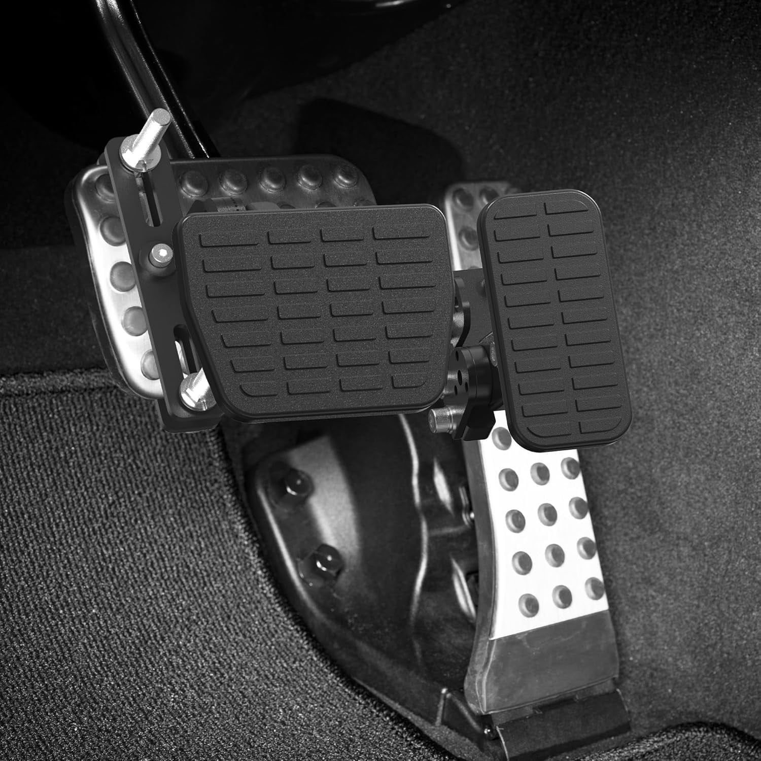 OceanicEcho Gas & Brake Pedal Extenders for Cars, Adjustable Length & Angle Accelerator and Brake Pedal Extensions, Universal Automotive Interior Accessory