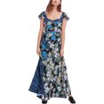 thumbnail image 1 of Free People Mujer La Fluer Maxi Vestido, Azul, 2, 1 of 1