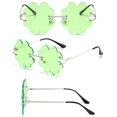 thumbnail image 4 of Gafas de sol con trébol de cuatro hojas para el Día de San Patricio, divertidas y con fotos, decoración de fiesta irlandesa, gafas de sol con trébol verde, 4 of 8