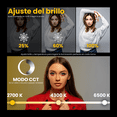 thumbnail image 4 of Luz LED COB de mano LIVLUX L80 80W para foto y video con app, 2700K a 6500K, CRI 97 y adaptador, 4 of 9