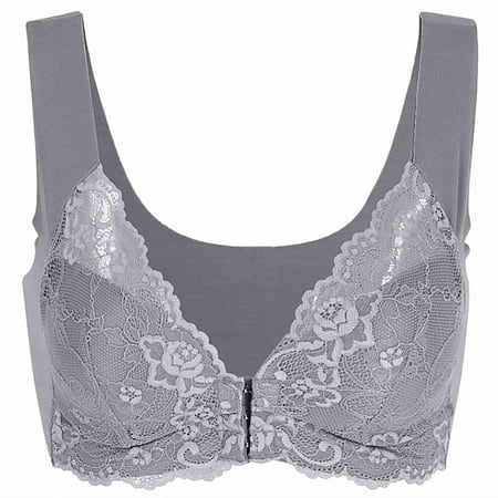 

Knosfe Sports Front Close Wireless Bra Breathable Comfort Bras Womens Lightly Bralette