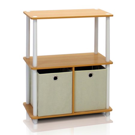 Furinno Go Green 3-Tier 2-Bin Multi-Purpose S