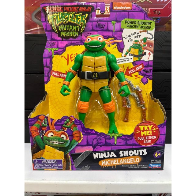 Figura de Anime de Tortugas Ninja Mutantes adolescentes para niños, juguete móvil de articulación, modelo de decoración hecho a mano, versión de película de 12 pulgadas 2023, regalo Fivean unisex