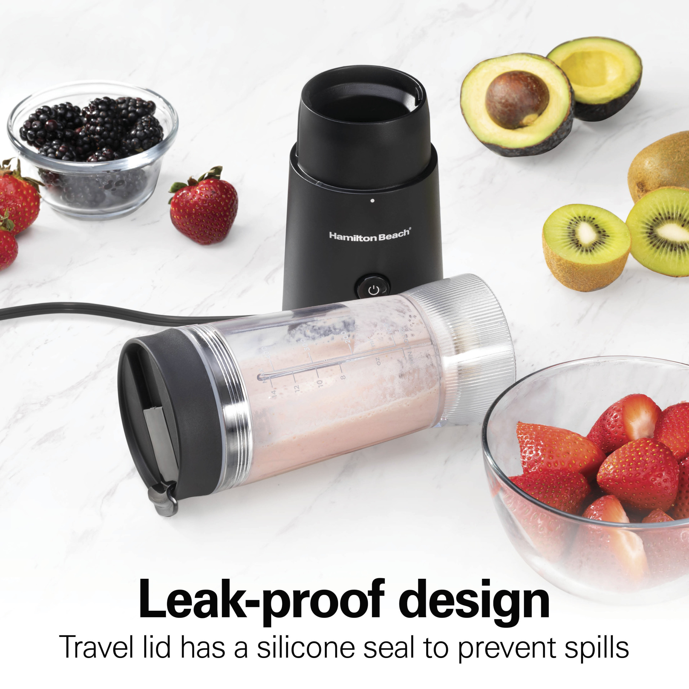 Hamilton Beach Personal Blender, 14 oz, Black photo 3