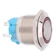 thumbnail image 1 of Interruptor De Botón Pulsador De 4 Pines Interruptor De Botón Pulsador Autobloqueo De Acero Inoxidable De 19 Mm 1NO Para Un Toque Cómodo Punto Plateado ANGGREK Hardware, 1 of 8