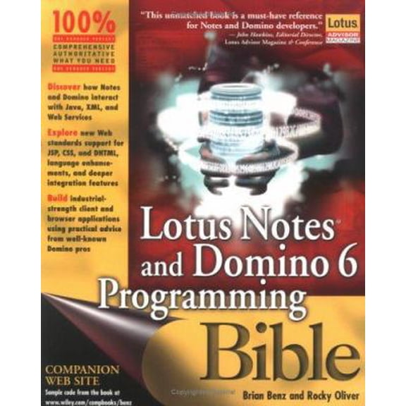 Pre-Owned Lotus Notes and Domino 6 Programming Bible (Paperback) 0764526111 9780764526114