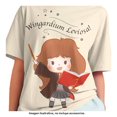 thumbnail image 3 of Playera Harry Potter para Niña, Manga Corta Hermione Oversize Beige Talla 14, 3 of 3
