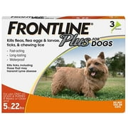 Angle View: FRONTLINE Plus Flea and Tick Treatment for Dogs (Small Dog, 5-22 Pounds) 3 count