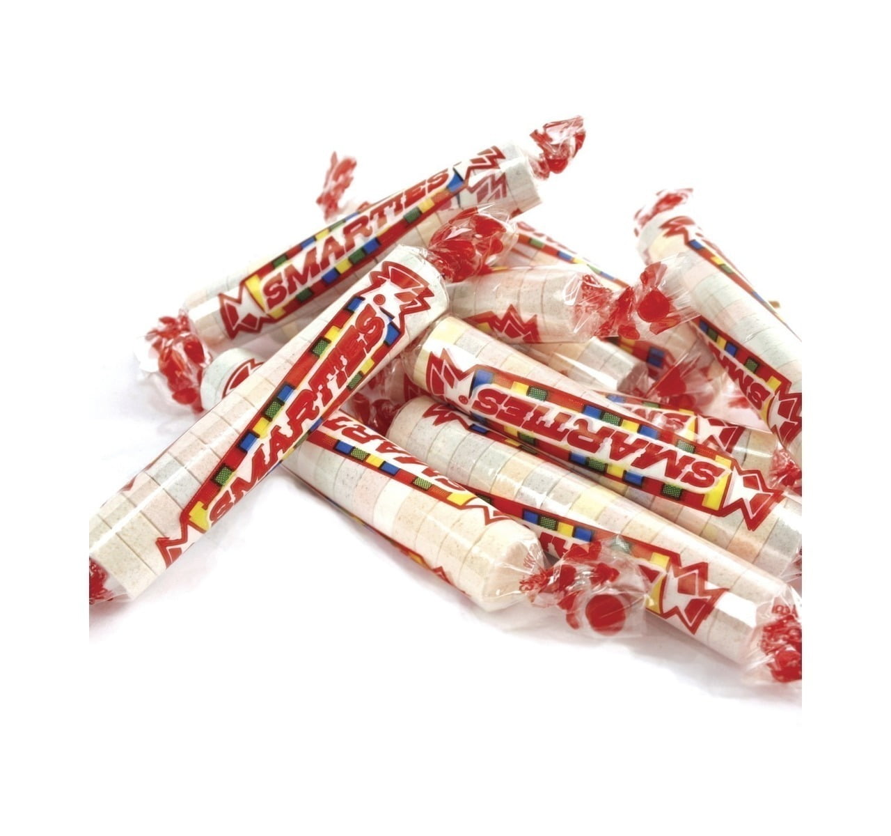 WinCrest Assorted Flavor Smarties - Wrapped Rolls - 5 Lb Case
