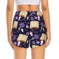 thumbnail image 4 of Goofa Lavender Flowers Printed Women 2 in 1 Running Shorts,Quick Dry Athletic Workout Shorts,High Waisted Athletic Shorts with Liner Pockets-XX-Large, 4 of 9