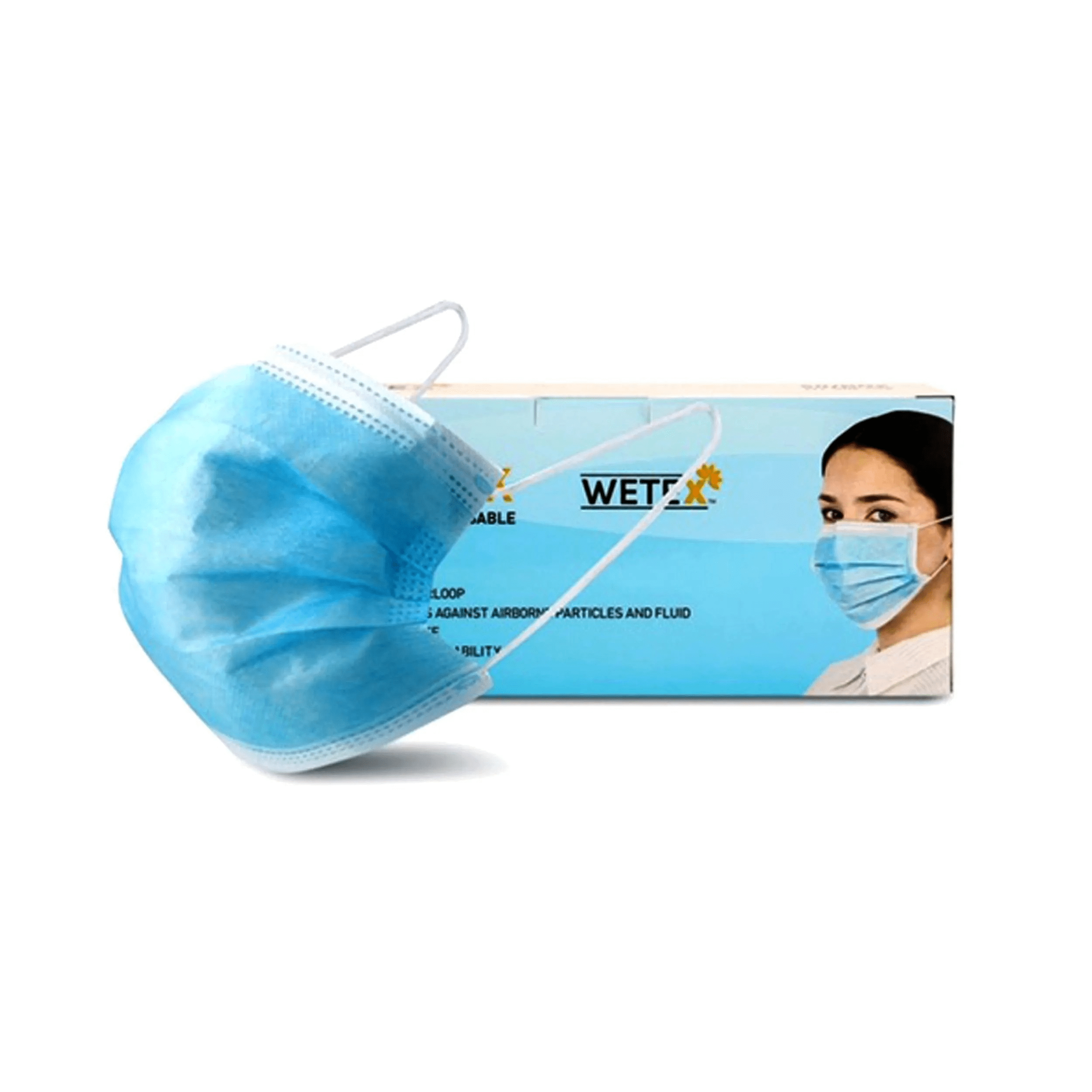 200pcs, Disposable Face Mask (blue)