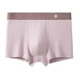 thumbnail image 1 of ylioge Mens Underwear Boxer Briefs Cotton-Blend Casual High Waisted Stretchy Comfort Solid Color Basic Full-Coverage Boxers, 1 of 2