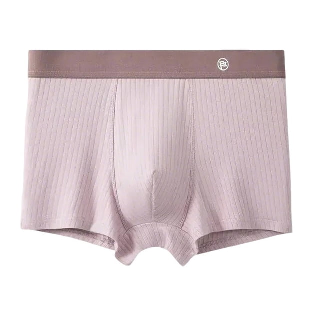 ylioge Mens Underwear Boxer Briefs Cotton-Blend Casual High Waisted Stretchy Comfort Solid Color Basic Full-Coverage Boxers