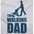 thumbnail image 2 of Walking Dad Nerdy Zombie Movie Lover Men's Big & Tall Crewneck Graphic Tee Brisco Brands 3X, 2 of 3
